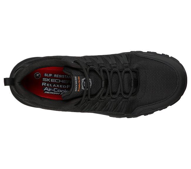 Zapatos de Trabajo Skechers Hombre - Fannter Negro MIYJU1326
